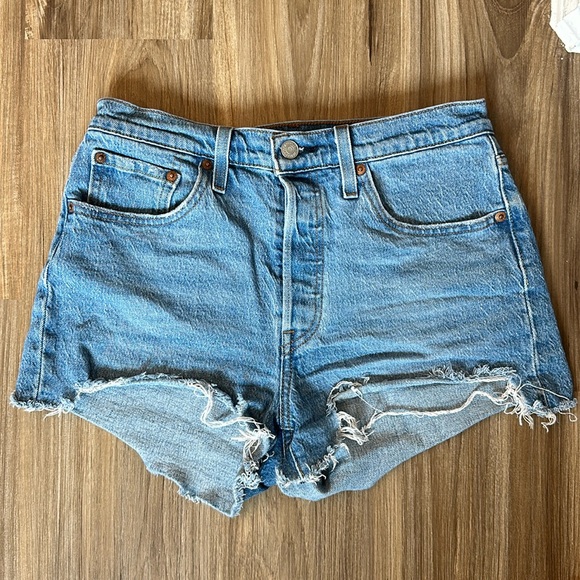 Levi’s 501 Original Shorts, Jazz Solo-Medium Indigo - Picture 1 of 2